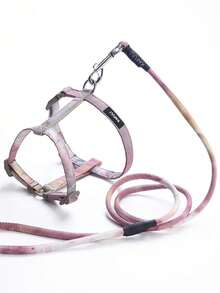 可调节渐变色宠物猫牵引绳套装，小型犬胸背带 - 彩色 - 查看 11