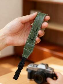 1PC Personalized Custom Leather Camera Strap, Camera Wrist Strap, Made Of Leather, With Laser-Engraved Text/Name, Suitable For Cameras And DSLR Cameras As A Versatile Shoulder Strap - Vintage Style, Durable, Easy To Clean. Camera Shoulder Strap, A Gift For Photography Enthusiasts, Photographers And Videographers, A Personal Gift, Christmas Gift, Digital Accessory, Perfect Gift, Valentine's Day Gift. - 彩色 - 查看 5