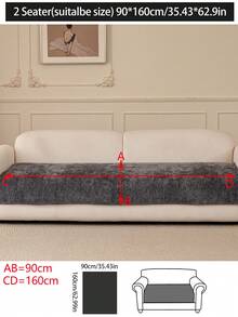 1件装四季通用沙发垫套，现代简约防滑沙发座垫保护套，防尘可水洗，柔软不易褪色，宠物友好，适用于L型沙发和1/2/3/4人沙发，适合卧室、办公室、客厅等场所。 - 深灰色 - 查看 15