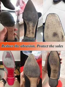 QKC 1卷高跟鞋防滑垫，降噪可定制鞋底保护垫，耐磨自粘防滑贴，可延长防滑贴使用寿命 - 透明 - 查看 6