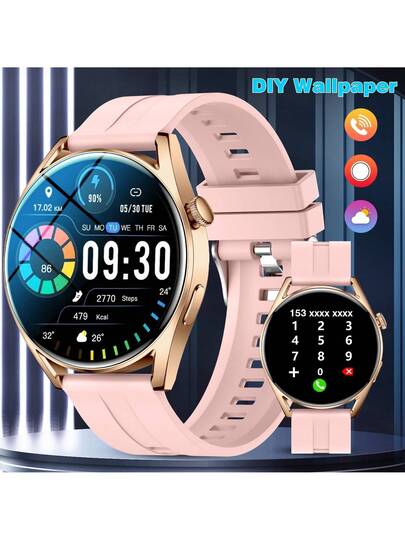 New 1.5" HD Touch Slimme Horloge Dual Straps, LED Torch, Wireless Calling, Weather Fitness Tracking, IOS roid Compatible view 7