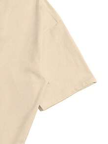 Men's Casual Versatile Simple Japanese Crane Print Short Sleeve T-Shirt