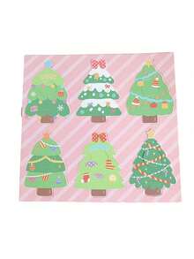 24 Stück Weihnachts-Lutscher Dekorationskarten, süßer Weihnachtsbaum geformter Lutscher Dekorationskarten Set - Süß DIY Süßigkeiten Box Dekoration, ideal für Party Dekoration und Neujahrssüßigkeiten Geschenktüten, Weihnachtsdekoration Zuhause, Weihnachtsgeschenke, Weihnachtsschmuck - Verschiedenfarbig - Übersicht 12