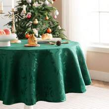 Kitchen Tablecloth - Green + 152.4 cm (Round) - View 3