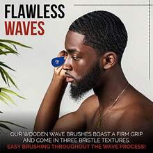 Men's 360 Wave Brush Set With Three Handles For Achieving Perfect 360 Waves Hairstyle Includes Soft Medium And Hard Brushes For Versatile Styling And Daily Maintenance Ideal Grooming Gift Set For Men Who Value Precision And Style In Their Haircare Routine - 黑色 - 查看 5