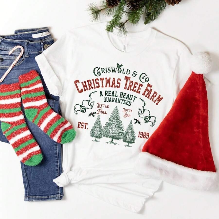 Camiseta de Griswold Co., Camiseta de granja de árboles de Navidad, Sudadera de granja de árboles de Navidad, Camiseta navideña, Camiseta navideña familiar, Camiseta de vacaciones familiares.JPG220g WoM-en's 100% Cotton T-Shirt - Feminine and Comfortable FiT-Suitable for all people, whether woM-en or M-enhigh-quality durable fabric suitable for all seans,ft to the touch but built to lastBreathabletops woM.en fall outfiT.S for woM.en vaC.Ation outfiT.S woM.en halloween costume - Blanco - Ver 1