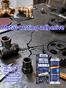 High Temperature Resistant Metal Casting Glue, Welding Adhesive For Metal Castings, Suitable For Sand Holes, Air Voids, Cracks, Electric Welding, Fast Curing, Strong Adhesion, Heat Resistant, Waterproof, Versatile Use - Multicolor - View 1