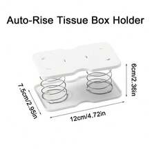 3/2/1pcs Automatic Pop-Up Paper Towel Holder Stand, Durable High Elasticity Self-Rising Paper Towel Dispenser, Smooth Spring-Driven Paper Towel Organizer, Essential Bathroom Accessory, Convenient Design Easy To Use - Multicolor - View 2