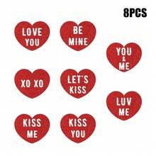 情人节心形挂饰，浪漫爱情饰品，求婚、婚礼及派对装饰礼品 - 紅色 - 查看 6