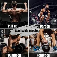 举重专用氯丁橡胶填充护腕，橡胶涂层握把，增强力量训练握力，男女皆宜的健身配件