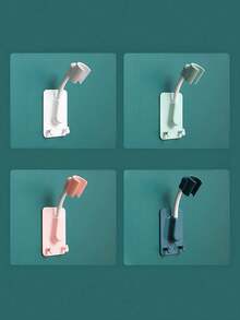 1个免钻孔淋浴喷头支架，自粘式可旋转淋浴喷头支架，可调节淋浴喷头支架 - 彩色 - 查看 3