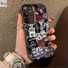 Punk Style Collage Wall Art Suitable S25ULTRA,S24PLUS,S23FE,S21PRO,S22,S20+,A03S,A05S,A14,A31,A53,A34,A10,A04E,M04,A33,A35,A55,A72,A71,A70,A22,A16,A06,A20S,A54 Special Mobile Phone, Anti-Fouling, Fashionable, Y, Colorful Silvery Imdchristmas Phone Cases Phone 17 Gifts Stuff Decoration - 混合顏色 - 查看 5