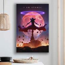 Framed  I Am Atomic Poster The Eminence In Shadow Canvas Painting Picture For Home Wall Decor - 框架 - 查看 2