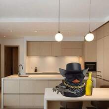 1pc Cute Beer Duck Design Car Decor Set, Vintage Style Cool Black Duck Statue Ornament, Collectible Small Figurine, Suitable For Car Dashboard/Motorcycle/Bicycle Decoration | Adorable Car Interior & Exterior Accessory