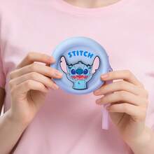 Miniso 名创优品史迪奇系列硅胶零钱包（天使，粉色），柔软轻便，节日派对礼物迷你钱包 - 藍色 - 查看 9