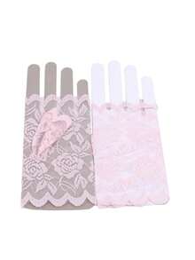 1Pair Sailor Dance Long Fingerless Women Sexy Lace Gloves Ladies Half Finger Fishnet Gloves Heated Mesh Mittens For Bride Half Finger Fishnet Dress Mesh Short Gloves - Multicolor - View 10