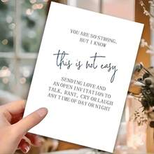 1pc Meaningful Encourage Card You're Too Powerful For Family, Friend, Parent, Neighbor With Touching English Text, You Are The Best, Never Give Up, Funny Encouragement Greeting Card Suitable For All Occasions Festival Card Birthday Card - one-size - View 5