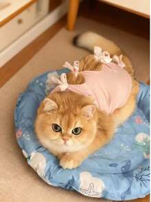 Cat Spay/Neuter Suit, Breathable Anti-Lick Nursing Clothes For Male & Female Cats, Post-Surgery Recovery Wear With Elastic Four-Leg Straps