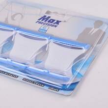 6支/卡 单层瑞典不锈钢脱毛刀，带梳子，适用于去除阴毛、腋毛、腿毛 - 藍色 - 查看 2