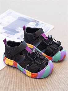 Kids' Sports Sandals, Summer Fashion New Soft Bottom Non-Slip Boys Beach Shoes, Closed Toe Outdoor Water Shoes