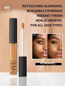 Nars 亮采柔滑遮瑕膏，中深色 2 号 #焦糖色，6 毫升/0.22 盎司 | 全效遮瑕，可叠加 | 提亮肤色，有效遮盖黑眼圈和瑕疵 | 柔滑质地，打造无瑕妆容 | 持久不卡粉 | 赋予肌肤自然光泽 | 蕴含维生素 E 和葡萄籽提取物，保湿滋润 | 适合所有肤质，包括干性肌肤 | 完美遮盖瑕疵、泛红和肤色不均 - #Caramel - 查看 1
