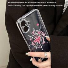 Funda de Teléfono de Telaraña de Corazón Rojo para Oppo A3 A3 Pro A3X A16 A17K A38 A55 A57 A57S A58 A60 A76 A77S A78 A79 A80 5G A95 A98 Reno 5 8T 10 11 Pro 12F Funda de Teléfono Transparente de Caricatura a Prueba de Golpes Cobertura Completa TPU Funda Protectora Simple de Moda a Prueba de Golpes Carcasa Suave Creativa - Colores mixtos - Ver 8