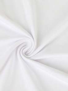 Camiseta de mujer de manga corta con cuello redondo, holgada, casual y versátil. Con estampado moderno, elegante y sofisticado de letras simples, ideal como prenda básica; confeccionada en tela suave con excelente caída. - Blanco-3 - Ver 7