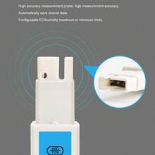 Medidor de calidad del agua 4 en 1: Inteligente, de alta precisión, con almacenamiento automático de datos y resistente al agua (IP67). Medidor de CE para piscinas y laboratorios. - Azul - Ver 7