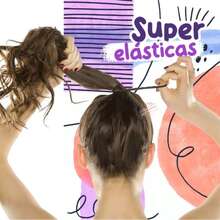 72 Piezas Ligas Para Cabello. Lazos Coleteros para el Cabello de Alta Elasticidad Sin Costuras - Paquete, Sin Lazos para el Cabello, Asortimento Multicolor (72 Unidades) para Trenzas, Colas de Caballo, Moños, Bodas, Esenciales para Fiestas - Negro - Ver 5