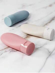 3pcs Travel Portable Divided Bottles, Shampoo Cosmetic Divided Bottles, Flip-Top Travel Lotion Bottles 60ml, Convenient For Separately Storing Shampoo, Body Wash, And Facial Cleanser During Travel - Multicolor - View 5