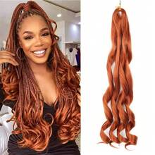 100g/Pack Brown French Curly 24 Inch Soft Braiding Wig, Pre-Stretched Fluffy Wavy Yaki Wig Suitable For Hair Extensions And Braiding - Multicolor - View 20