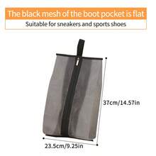 1 pieza/3 piezas Bolsa de botas de malla visible, versión talla grande alta y talla grande ancha, puede almacenar varios tipos de zapatos, botas de tobillo, botas altas, botas Chelsea, impermeable, anti-humedad, anti-polvo, con asa, bolsa de almacenamiento de zapatos portátil para viajes - Multicolor - Ver 10