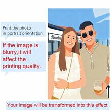 Portrait sans visage, illustration personnalisée, photo personnalisée, illustration photo, portrait personnalisé, cadeau pour petit ami, cadeau pour petite amie, mur