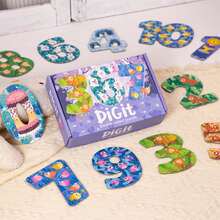 Children's Gift Box Double-Sided Puzzle, Letter Number Animal Style Theme Puzzle, Preschool Learning Puzzle, Puzzle Education Game Suitable For Boys And Girls, Birthday Gift, Christmas Gift