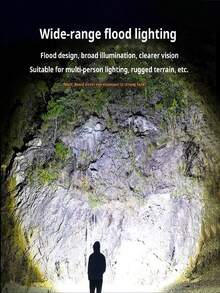 T6 High-Power LED Rechargeable Outdoor Bicycle Long-Range Aluminum Alloy Zoom Waterproof Fishing Light (Batteries Not Included) - Multicolor - View 9