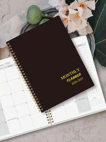 Trees 2026-2027 年月度计划本 – 两年期日历，宽敞的月度布局，带有笔记和待办事项清单，非常适合工作、学习或个人日程安排，办公用品，教师节礼物，母亲节礼物 - 黑色 - 查看 2