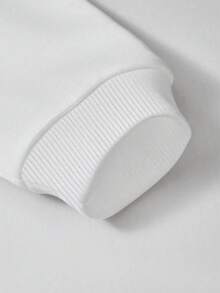 Toddler Girls' Bow Print Long Sleeve Hooded Top & Suspender Pants Set - White - View 5