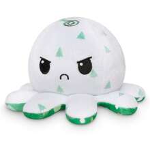 TeeTurtle - The Original Reversible Octopus Plushie - Trees + Ornaments - Cute Sensory Fidget Stuffed Animals That Show Your Mood - 藍色+紅色 - 查看 5