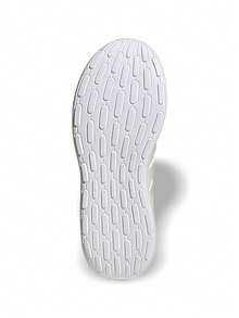 Adidas Lite Racer 4.0 女款超轻支撑运动鞋，适合上学、跑步、步行，米白色 JR8551 - 米白色 - 查看 5