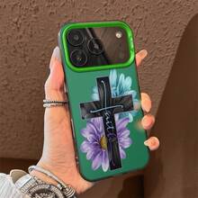 Funda de Teléfono Plateada con Patrón Compatible con iPhone 17 Air/16/15/14/13/12 Pro Max 16 Plus, Unisex, Simple y Personalizada, Protección a Prueba de Golpes - Plata - Ver 8