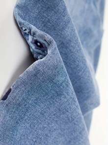 Women's Jeans, Floral Embroidered Flared Style, Casual And Versatile All Year Round, Washed Blue Women's Jeans. - Màu xanh lam - Xem 6