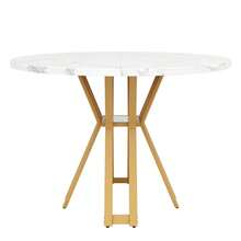 Dining Tables - Gold+White - View 5