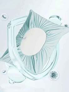 柔软一次性旅行枕套，非织物材质，可手洗，适用于酒店、美容院、旅行、户外露营，绿色、粉蓝色、白色可选。一次性枕套，加厚透气面料，适用于旅行、酒店、美容院和家庭使用。