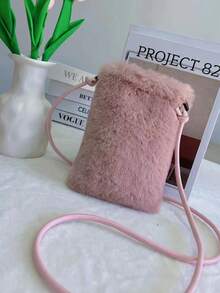 Pluszowa torebka na telefon przez ramię / mała torebka przez ramię / torba na ramię / saszetka do przechowywania / kosmetyczka. Wykonana z wysokiej jakości pluszu, lekka i niezwykle miękka torba zapewnia wygodę noszenia, mieszcząc smartfony, szminki, chusteczki i inne niezbędne rzeczy. Idealna na imprezy, koncerty lub codzienne zakupy, do pracy, na plażę, w podróż, na wydarzenia towarzyskie, jako prezent dla przyjaciół, ukochanej osoby, rodziny, kolegów z klasy, na święta, Święto Dziękczynienia, prezent noworoczny. - Wielokolorowe - Zobacz 5