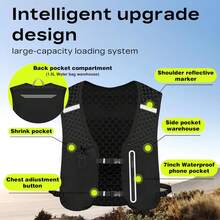 Running Backpack, Runninf Vest, Camel Hydration Backpack, Hydration Pack, Water Backpack, 5-Liter Lightweight Hydration Bag For Outdoor Hiking Cross Country Marathon Cycling Competition Mountaineering Water Bag Backpack For Men, Running Backpack Hydration Pack For Marathon, Trail, Cycling, Hiking, Jogging(Only Backpack)