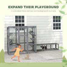 Catio Outdoor Cat Enclosure For 1-3 Cats, 59" X 28" X 60", Gray - 預設 - 查看 7