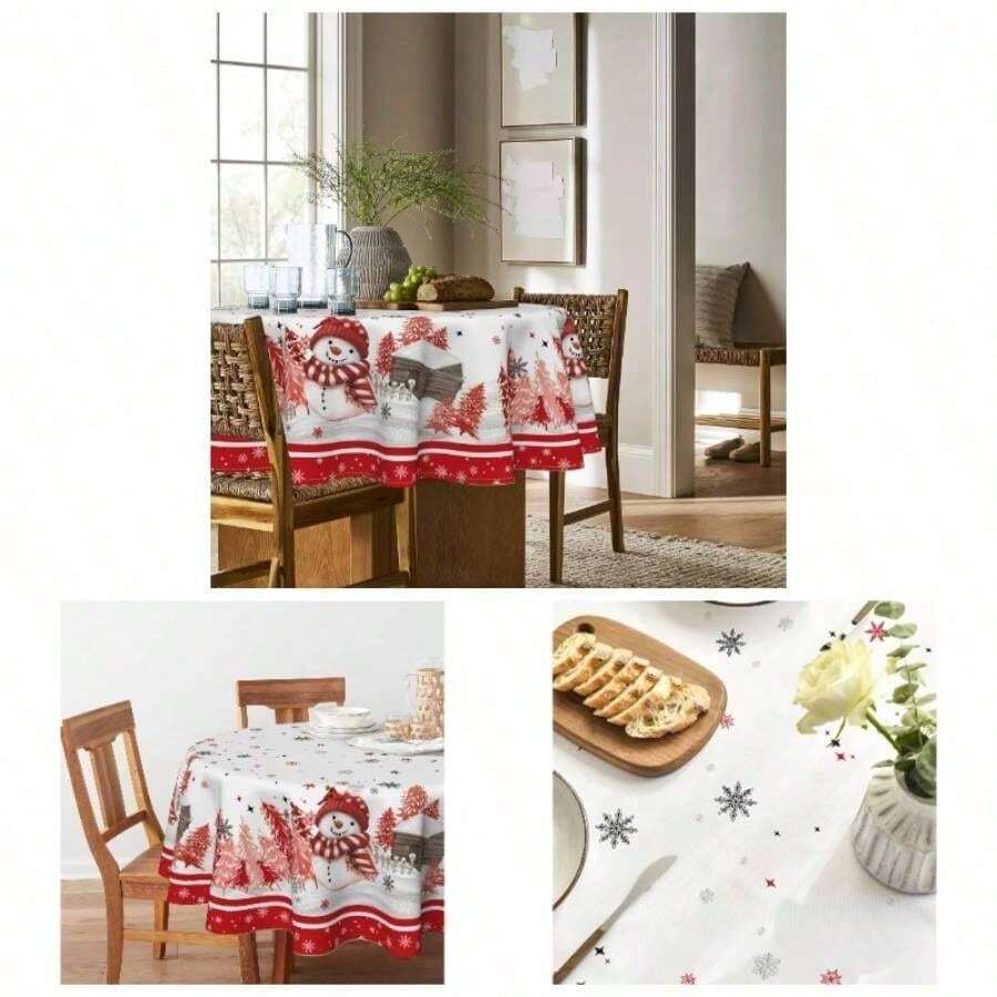 Kitchen Tablecloth - 70" (Round) + Rojo - View 1