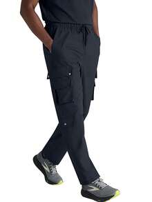 cimmuovere Men's Medical/Healthcare Pants, Comfortable Pants, Solid Color Simple Multi-Pocket Pants