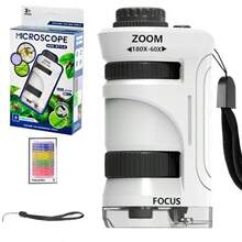 显微镜 便携式手持放大镜 小学生益智科学实验 益智玩具 儿童显微镜