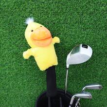 1 pieza Funda de palo de golf única con forma de pato de boca grande, funda protectora de eje de golf unisex - Amarillo - Ver 5